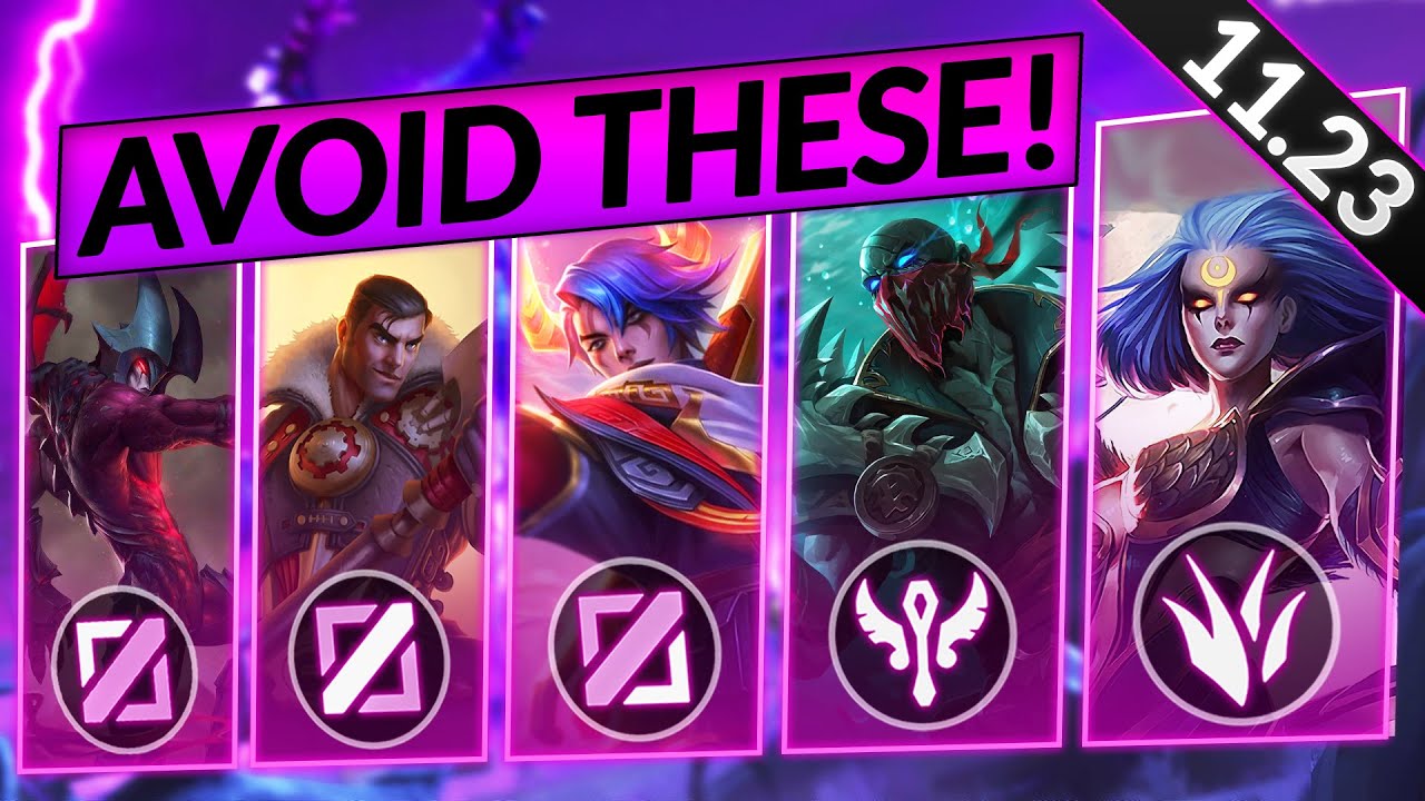 3 WORST Champions for EVERY ROLE - People Think These Are Good And It's Sad - LoL 11.23 Guide