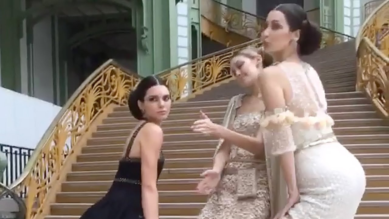 Watch Kendall Jenner, Gigi and Bella Hadid TWERK In Chanel Haute Couture