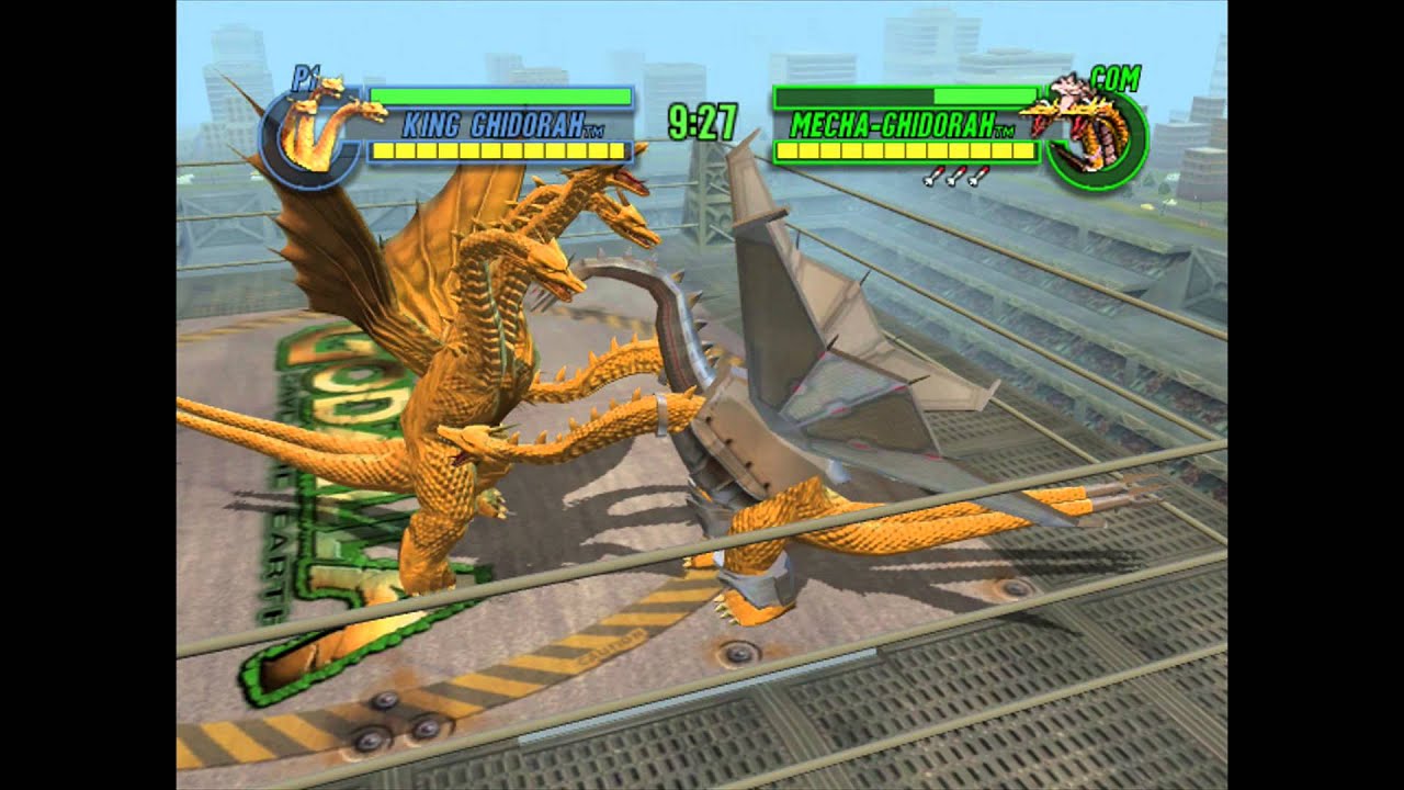 Godzilla: Save The Earth - King Ghidorah VS. Mecha-King Ghidorah (BOXING RING)