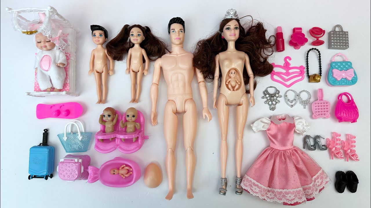 12 Minutes Satisfying with Unboxing Barbie Family Playset, Cute Doll Toys ASMR | Review Toys