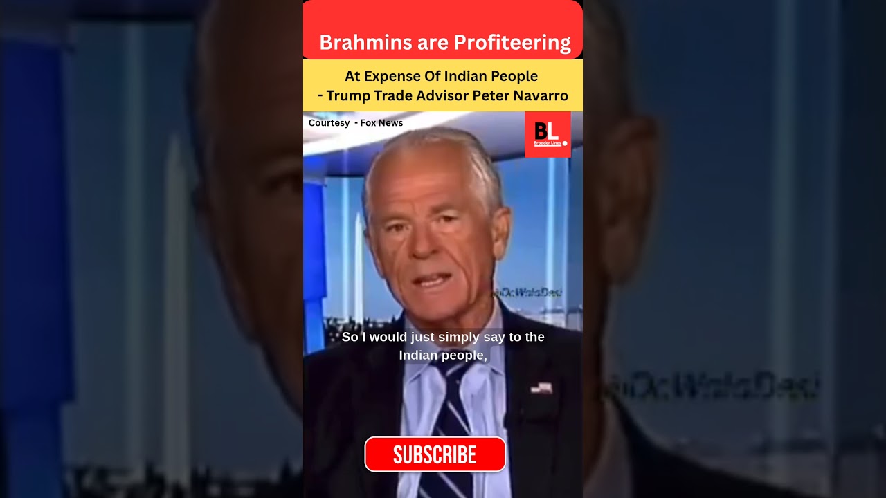 Brahmins are Profiteering - Trump Trade Advisor Peter Navarro- #brahmins #tariffs #peternavarro