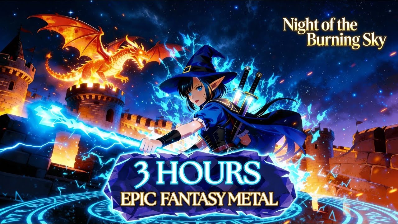 Night of the Burning Sky | Epic Fantasy Metal Music | Battle Music