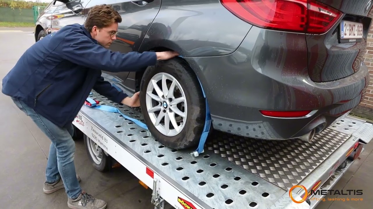 How to use Car tie-down strap 50mm 5T with Swivel J-hook