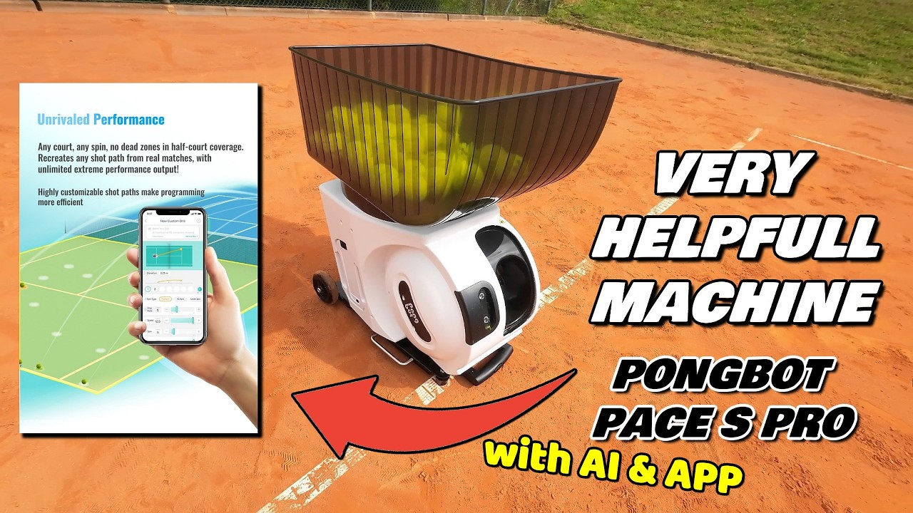 🥎 Pongbot Pace S Pro Tennis Ball Machine Is Awesome! Why We Love It? 💛 #pongbot #tennis 