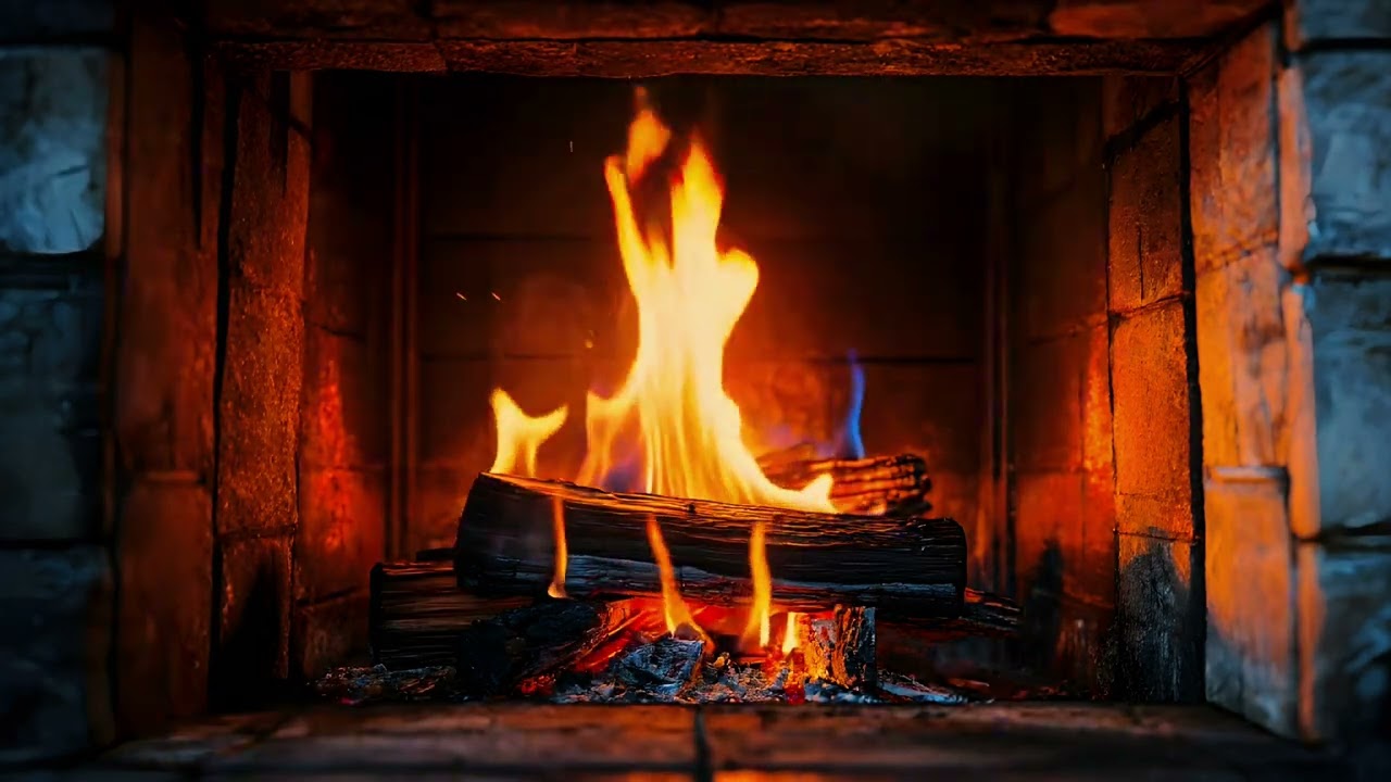 Fireplace Sounds for Sleep | 2 Hours Crackling Fire & Cozy Relaxing Ambience (No Music)