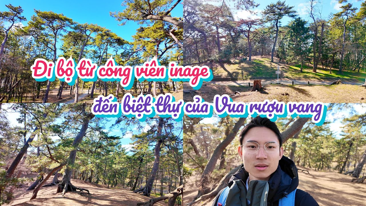 Đi bộ từ công viên inage đến biệt thự của Vua rượu vang ở thành phố Chiba Nhật Bản