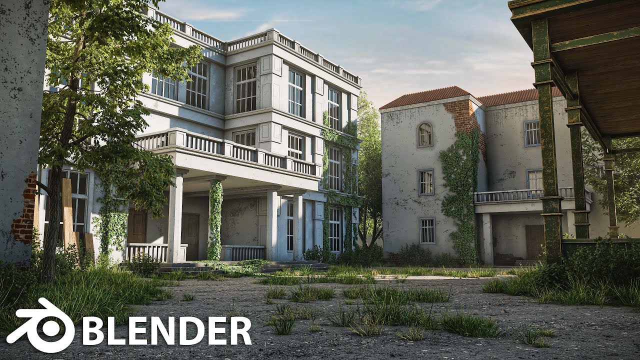 Made with Blender - Abandoned Environment - Timelapse