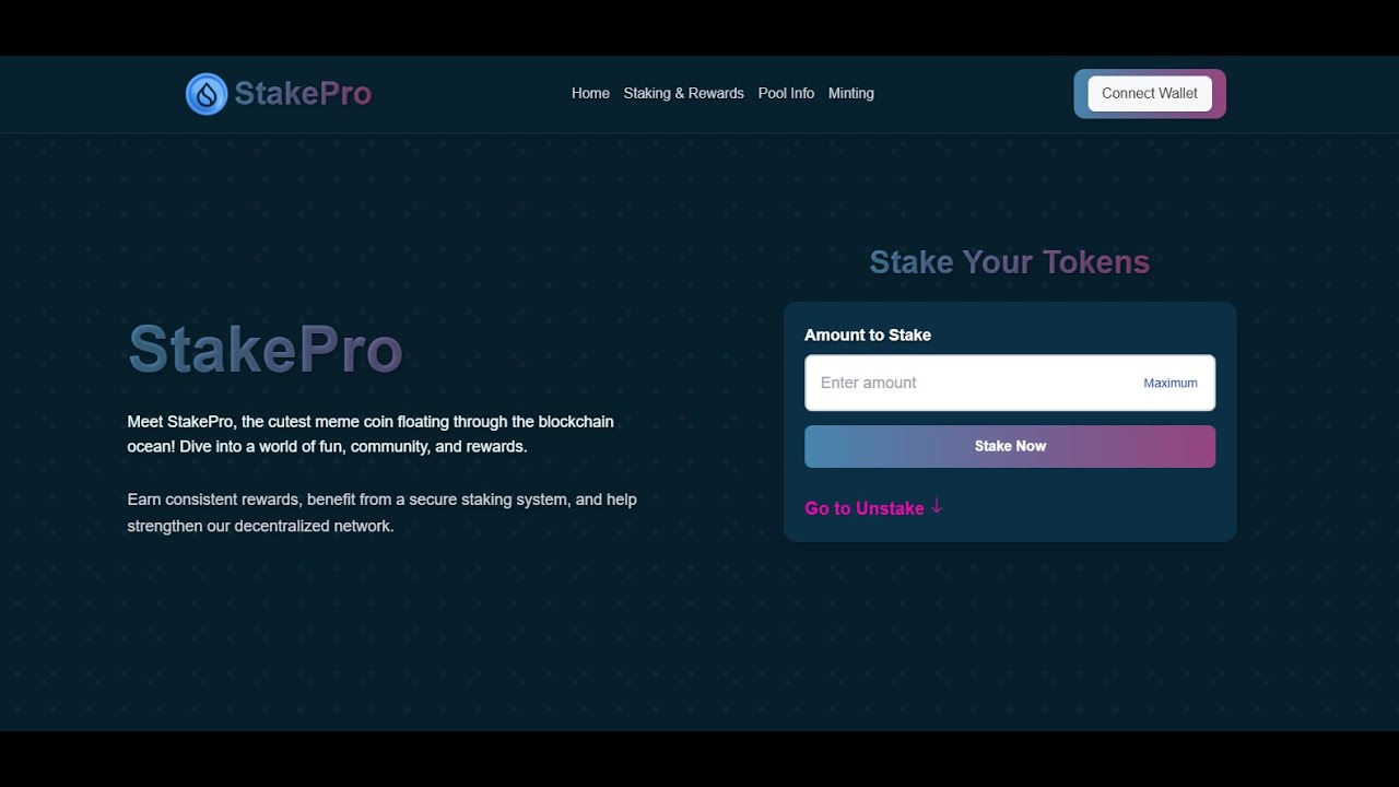 Sui staking platform  -- Comming Soon