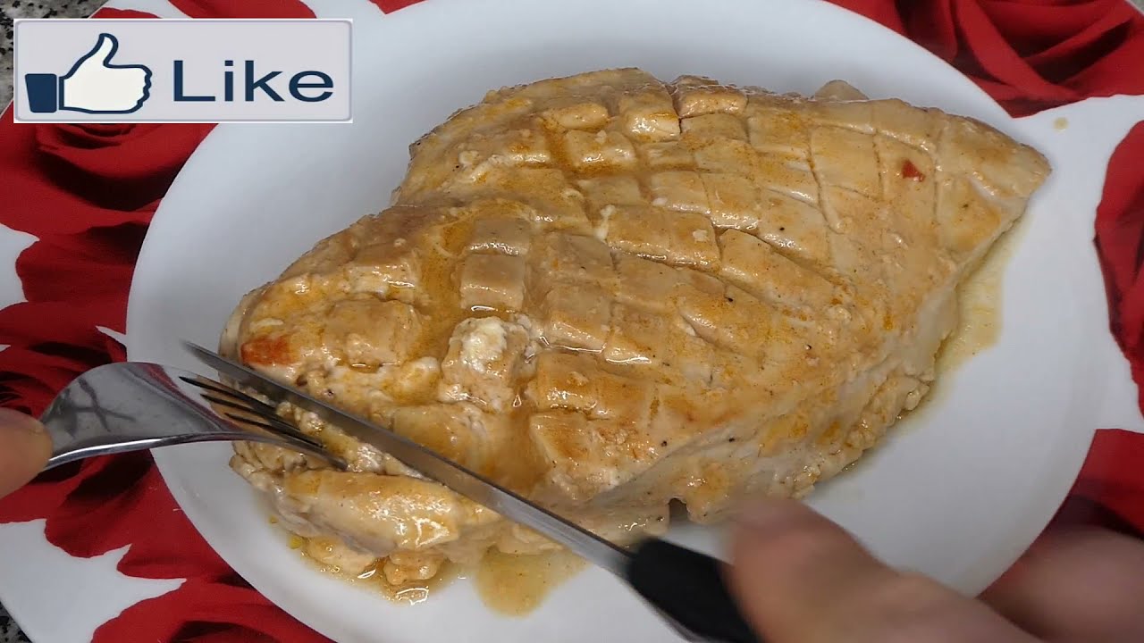 Petto di pollo morbidissimo e saporito con salsa allo yogurt