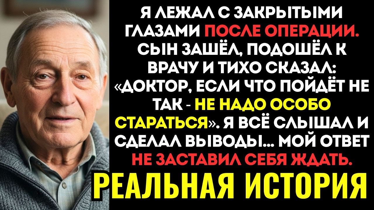 Я ЛЕЖАЛ В РЕАНИМАЦИИ. Сын зашёл не проведать, а шепнул врачу: «Если что — не реанимируйте особо»