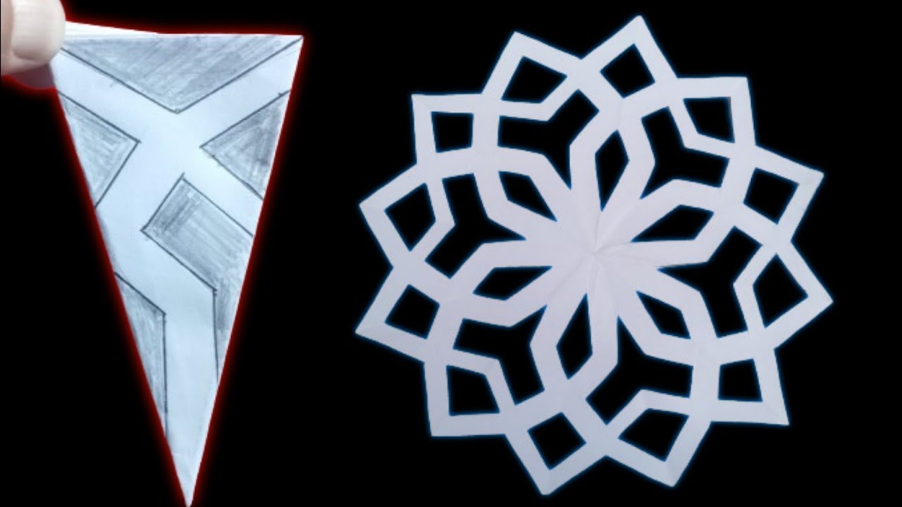 क्यूट स्नोफ्लेक घर पर किऐसे बनाये | How To Make Cute snowflake At Home | Kashur Crafter