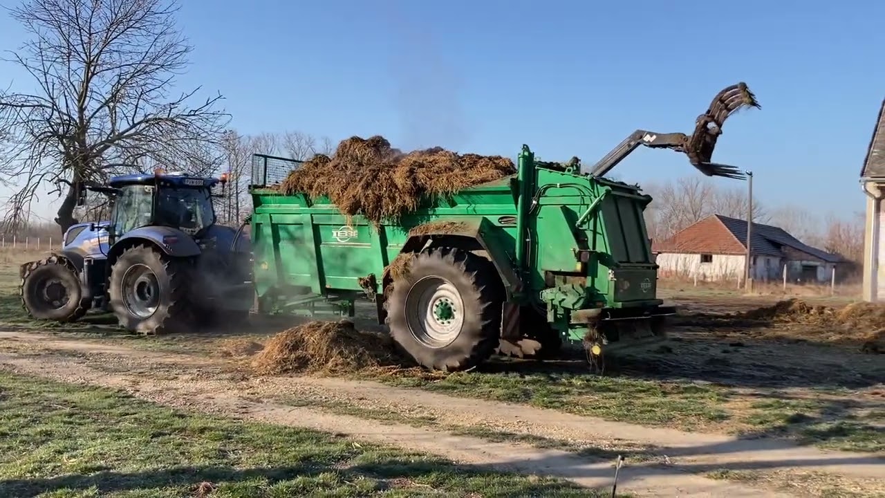 Kirakodtuk a trágyát az istállóból és önetetőt vettem a bárányoknak