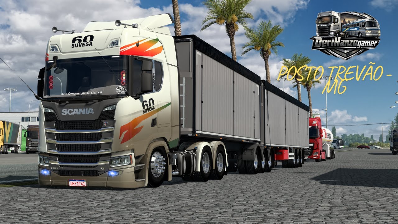 ⭕ETS2 - SAINDO DO POSTO TREVÃO MG !   #shortsfeed #shortvideo #est2