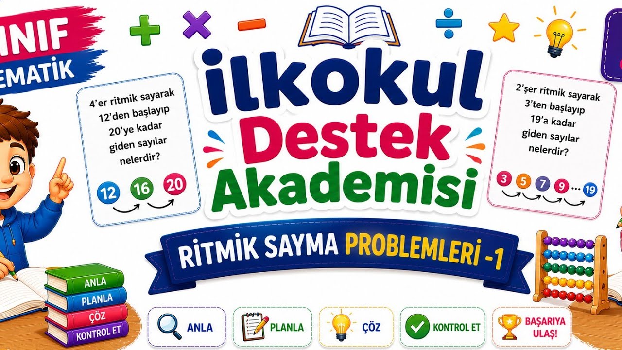 2.Sınıf Matematik Ritmik Sayma Problemleri-1