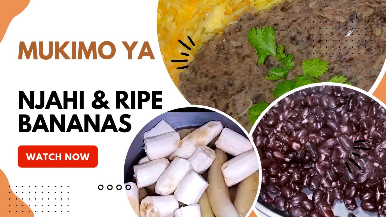 HOW TO PREPARE MUKIMO WA NJAHI- BLACK BEANS MASHED WITH RIPE BANANA #blackbeans #africanfood #mukimo