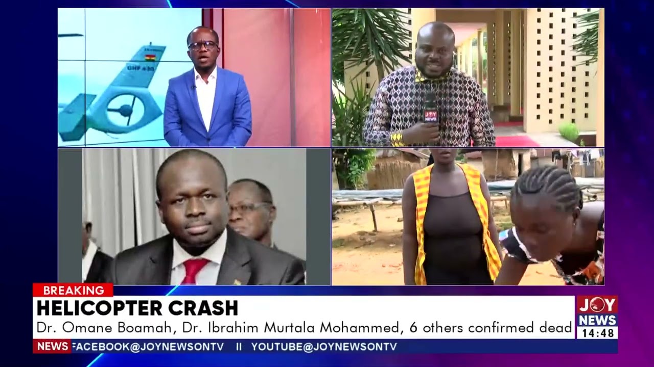💔 Tragic Helicopter Crash: Dr. Omane Boamah, Murtala Mohammed among 8 confirmed dead
