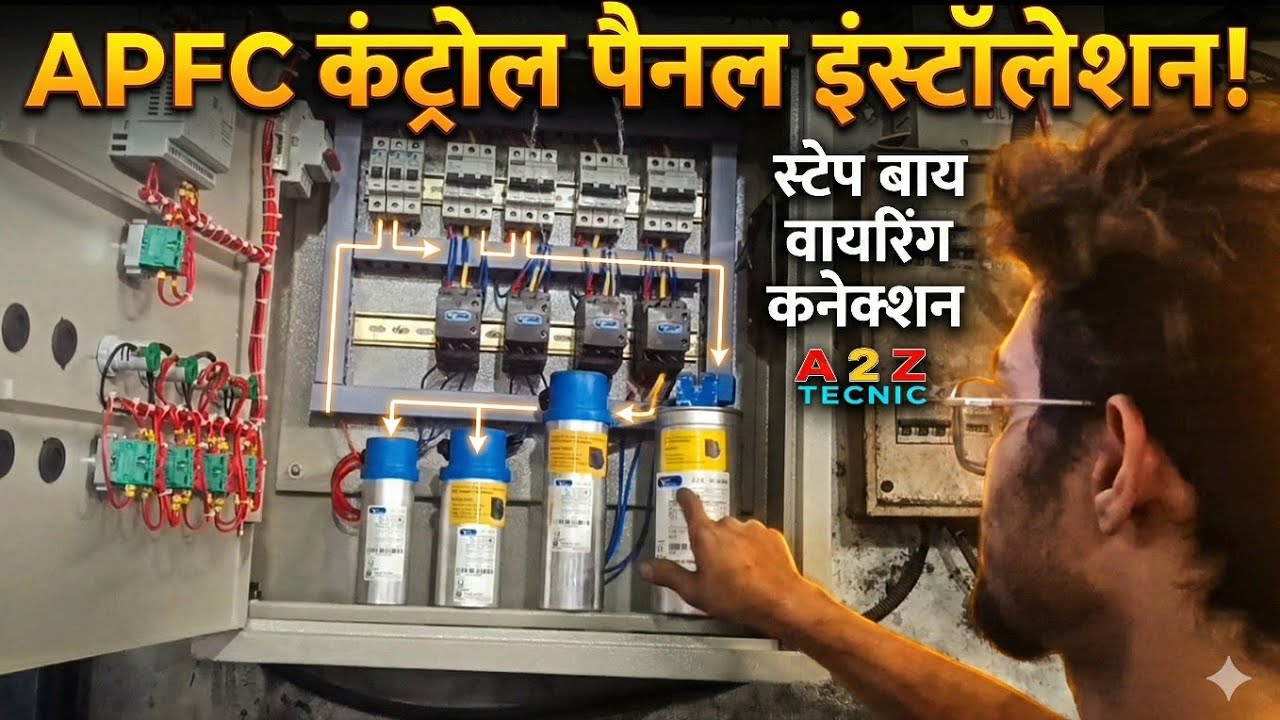 APFC Panel Installation & Connection Step by Step | Power Factor Control Wiring in Hindi
