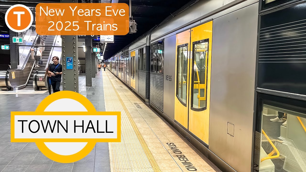 Transport for Sydney Vlog 921: Town Hall Part 5 - New Years Eve Trains 2025