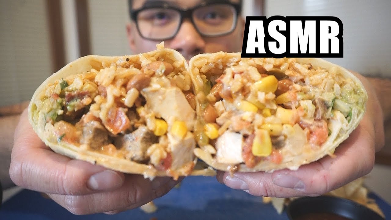 ASMR BURRITO 4. 0 *SATISFYING EATING SOUNDS