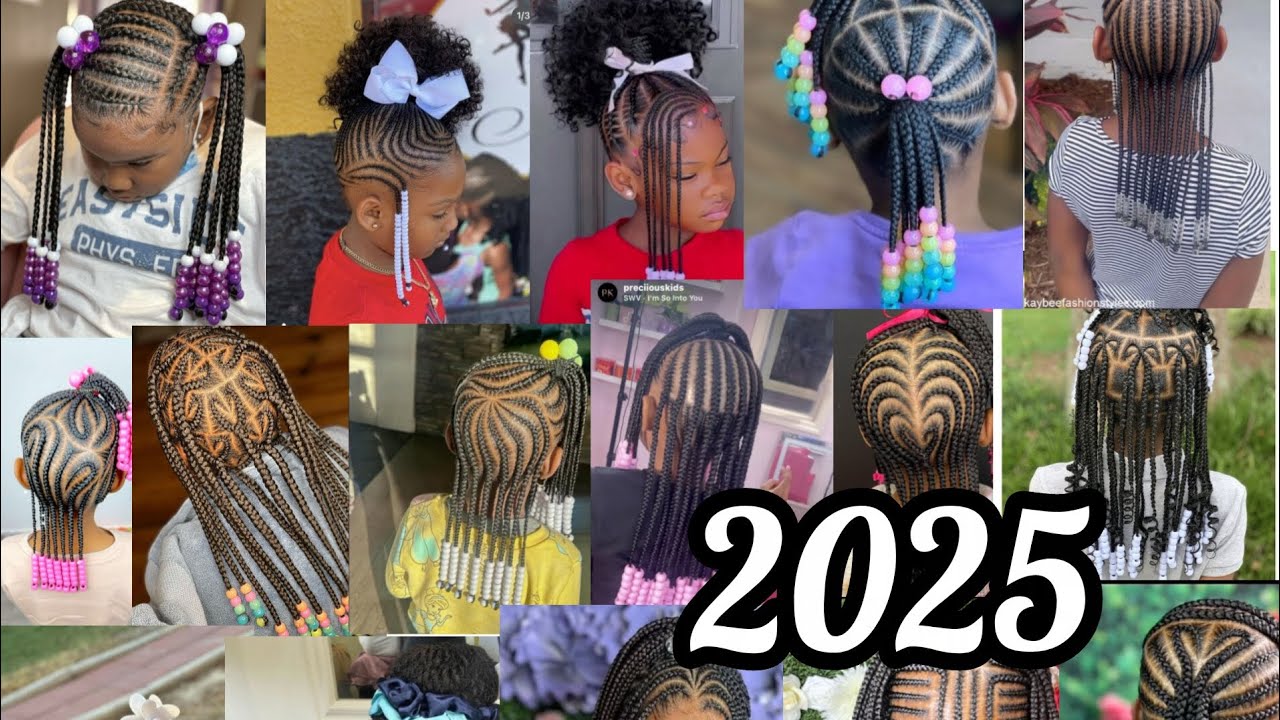 Most Beautiful kids Hairstyle  For 2025, Best Africa Braids For kids 💯