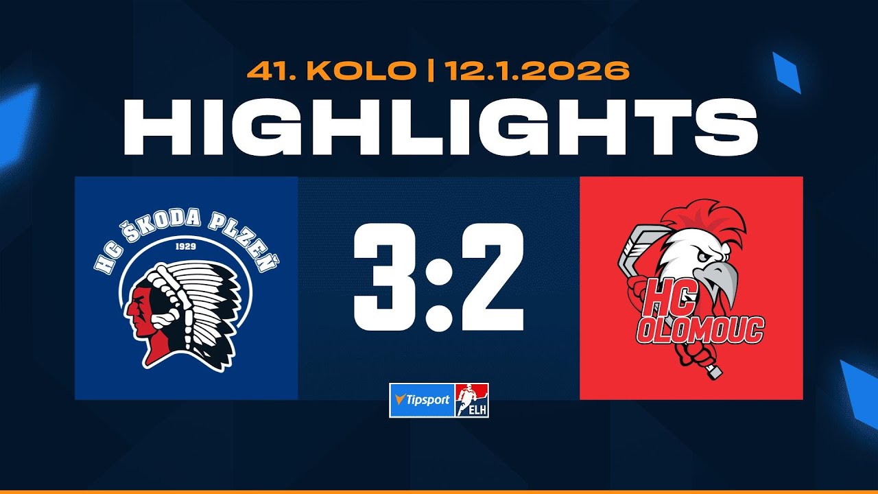 Highlights | HC Škoda Plzeň vs. HC Olomouc 3:2 | 12.01.2026
