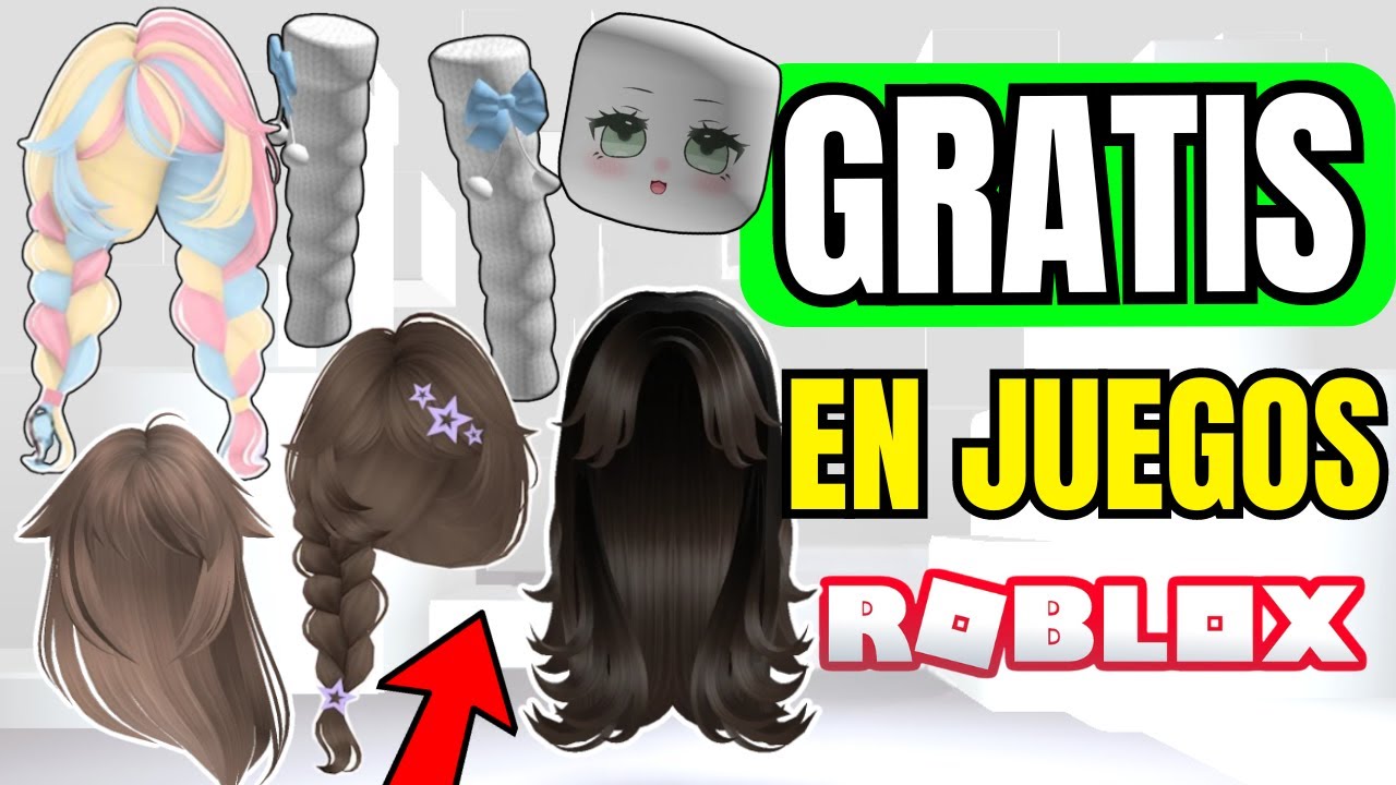 CONSIGUE INCREÍBLES PELOS E ÍTEMS GRATIS EN ROBLOX JUEGOS UGC GRATIS
