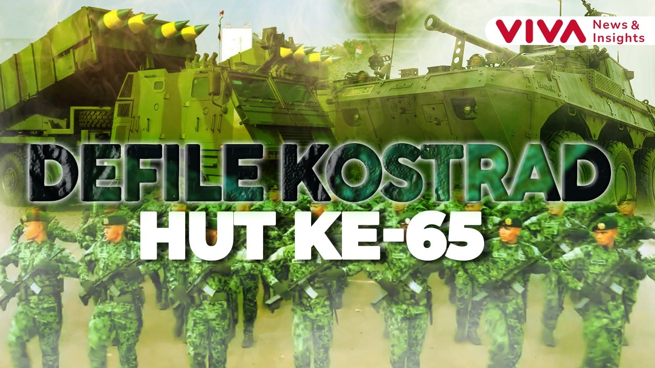 Parade Militer 1.500 Pasukan Kostrad di Markas Cilodong