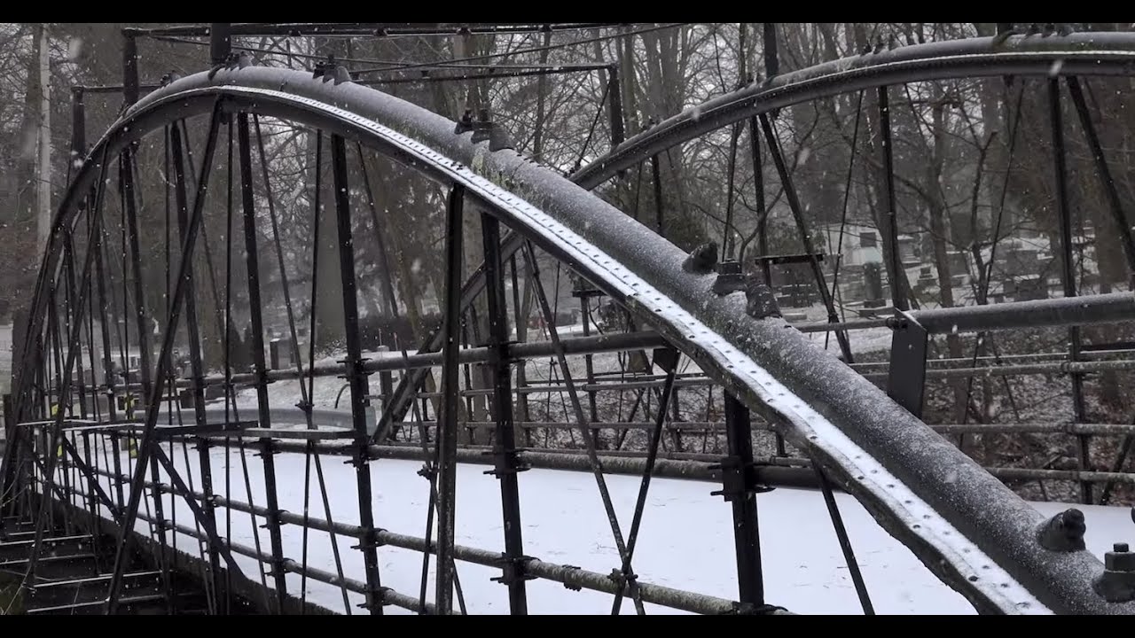 The  White  Bridge,  Poland,  Ohio,  1877, One of the Rarest Bridges in the United States