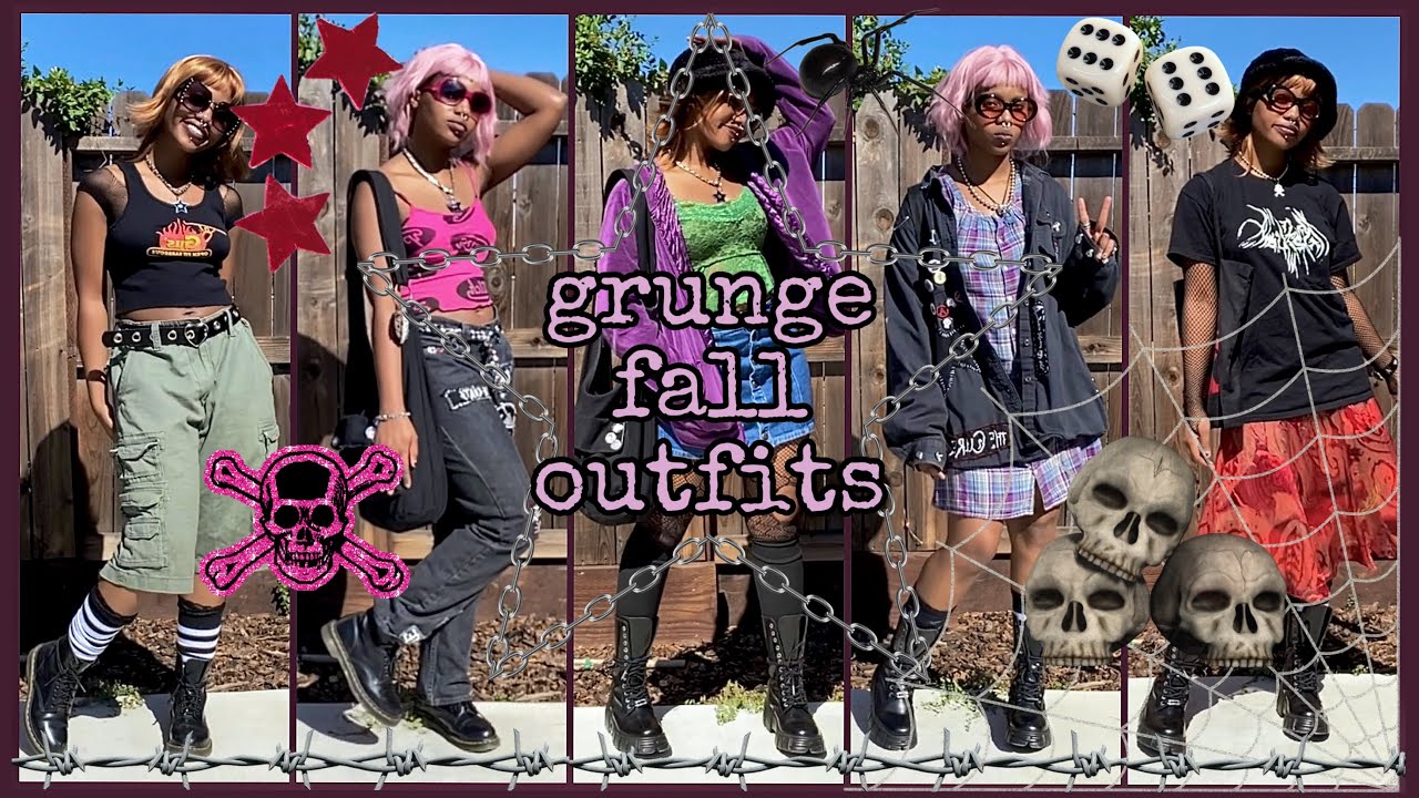 how i make my outfits (with examples) | grunge/alt/punk fall outfit inspo