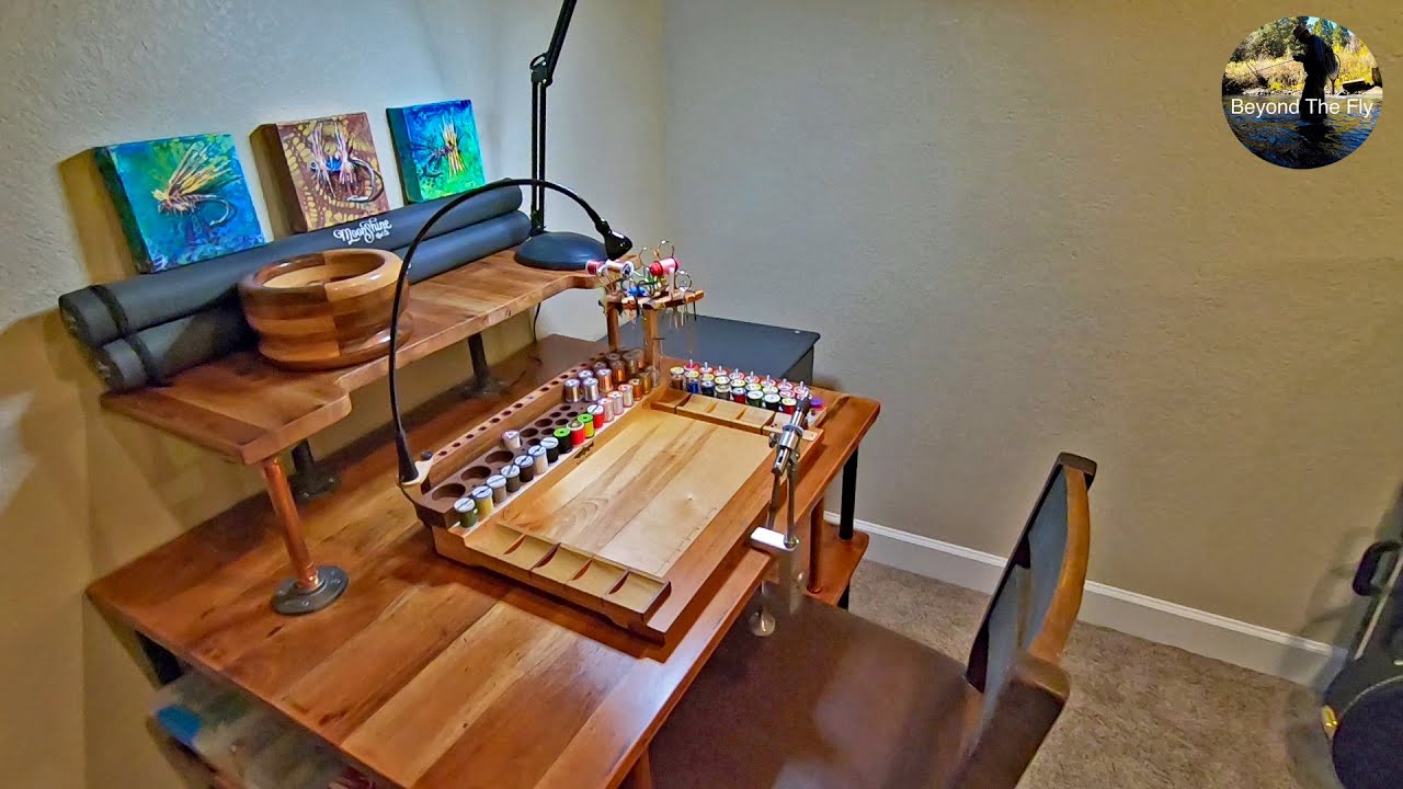 Building a NEW fly tying station from an OLD dining room table |  Beyond The Fly