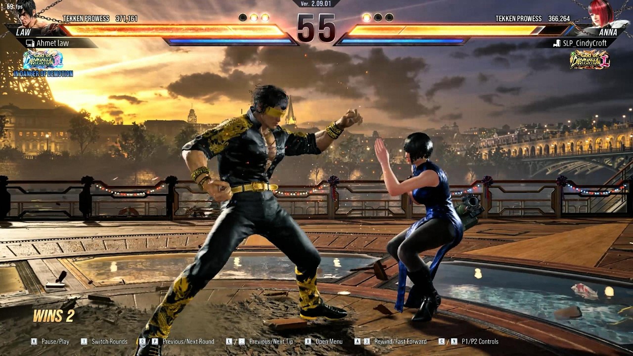 Tekken 8 law online (Ranked) God 1 ANNA Player Matchs