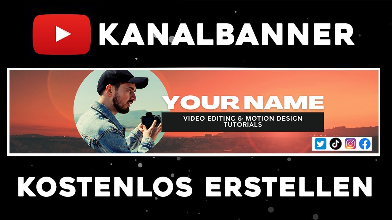 YouTube Kanalbanner OHNE PHOTOSHOP erstellen (EINFACH & KOSTENLOS)