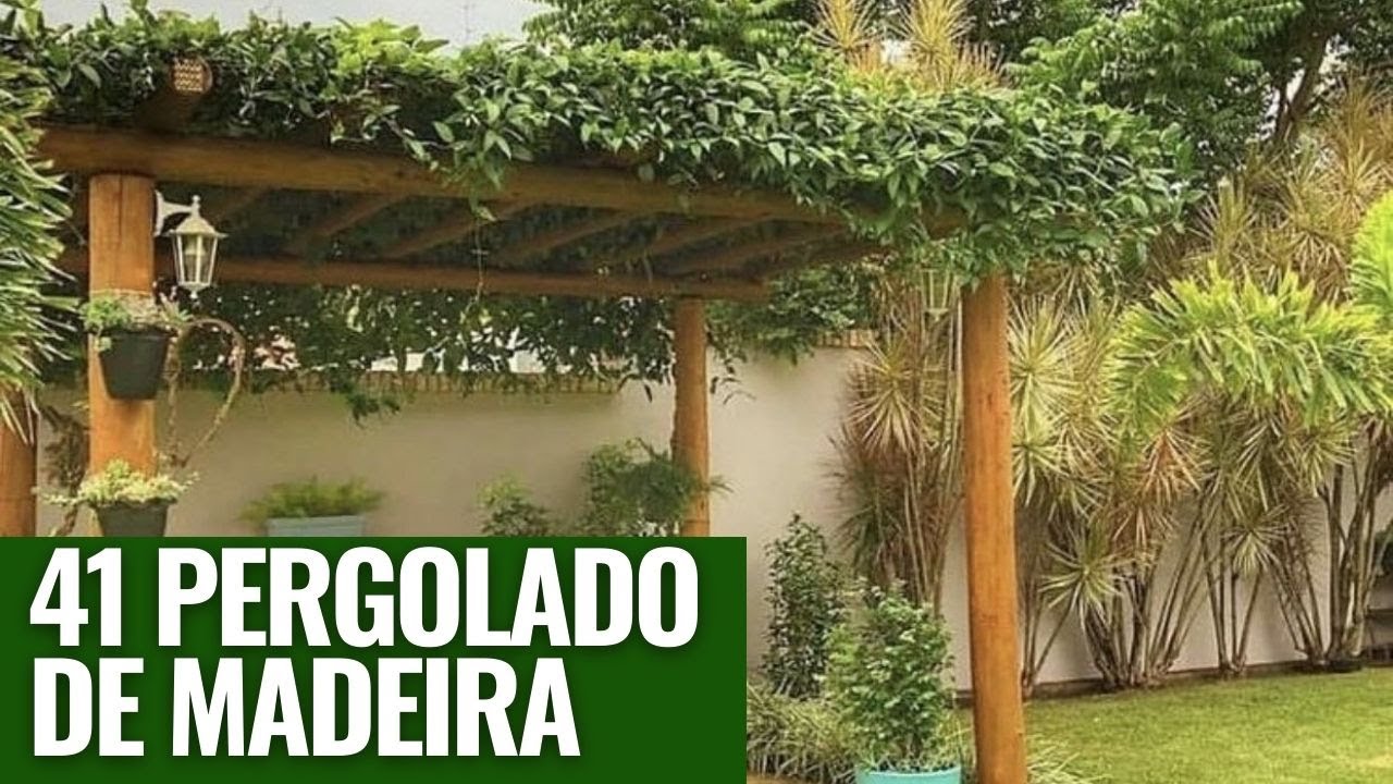 42 PERGOLADOS DE MADEIRA QUE VOCÊ SÓ VAI VER AQUI