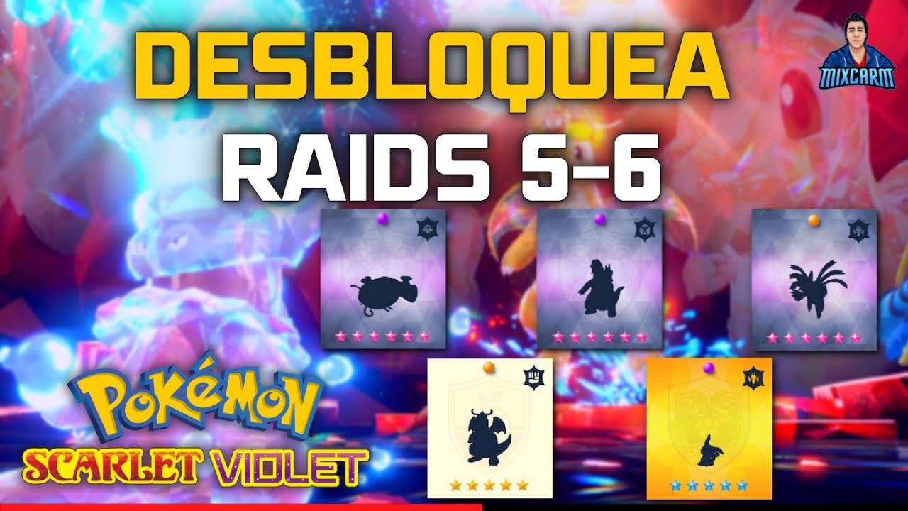 Como Desbloquear RAIDS 5-6 ESTRELLAS | Pokemon SV | Guía