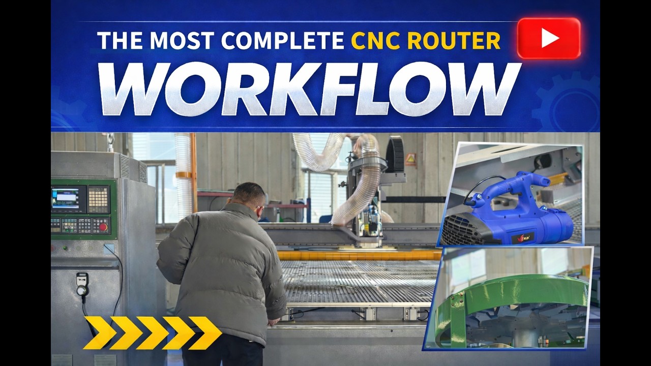 How to work with ATC CNC Router|The most complete CNC router workflow