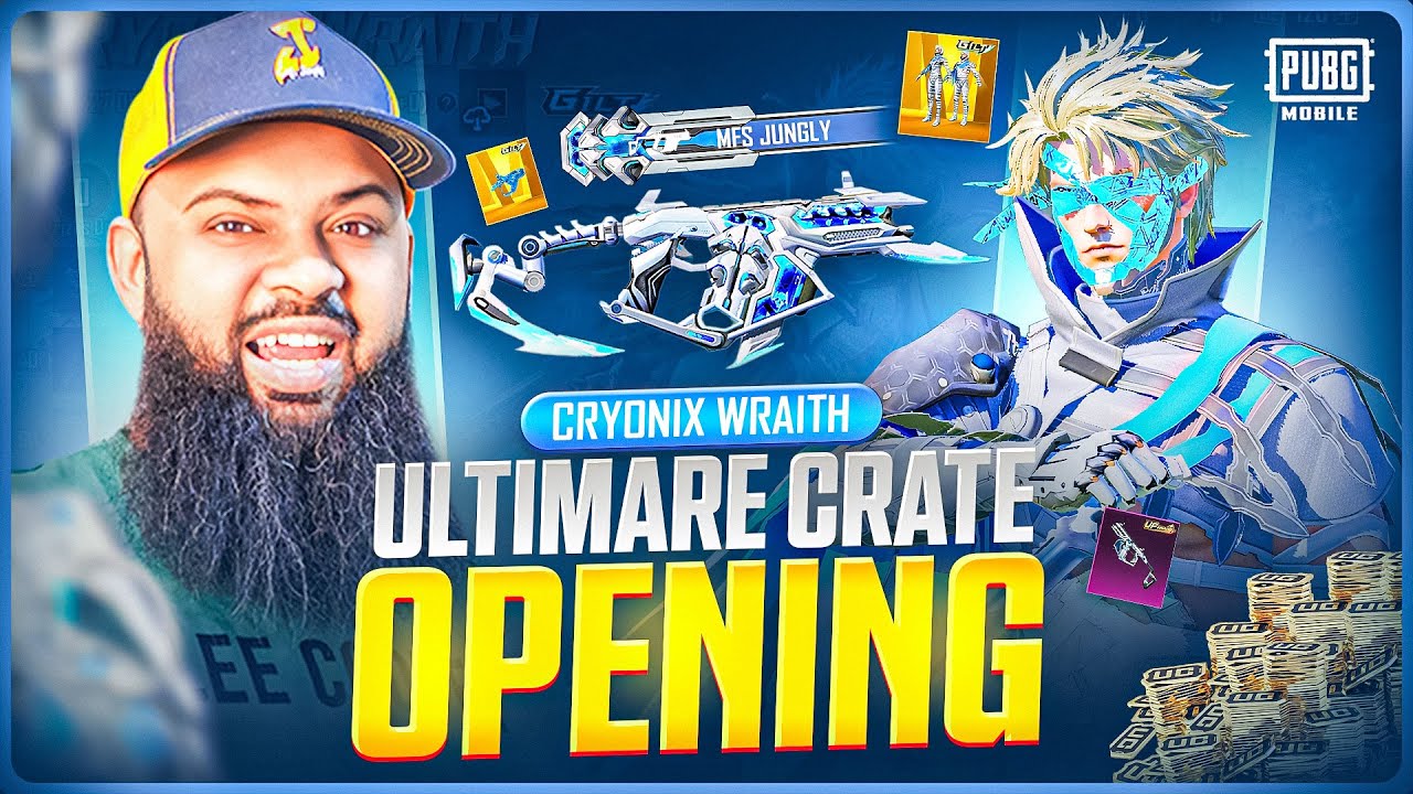 27,000UC 😱 Gilt Cryonix Wraith Set & Absolute Zero Vector Max Lucky Spin 🥶 PUBG Mobile Crate Opening