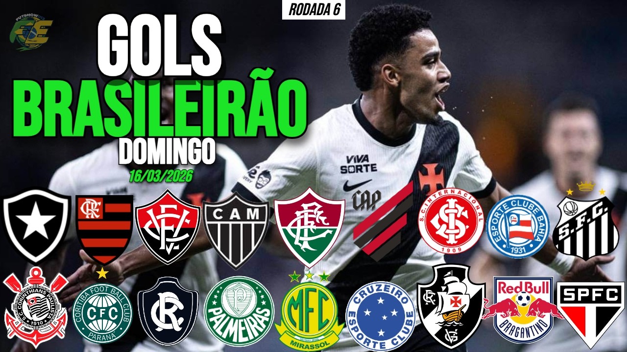 GOLS BRASILEIR&Atilde;O 2026 | TODOS OS GOLS DA RODADA 6