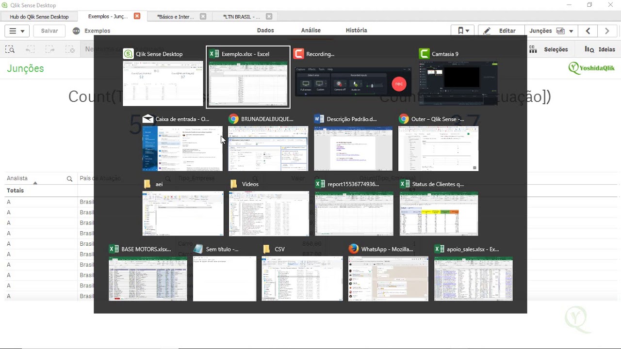 Join, Left, Right, Outher em Qlik Sense