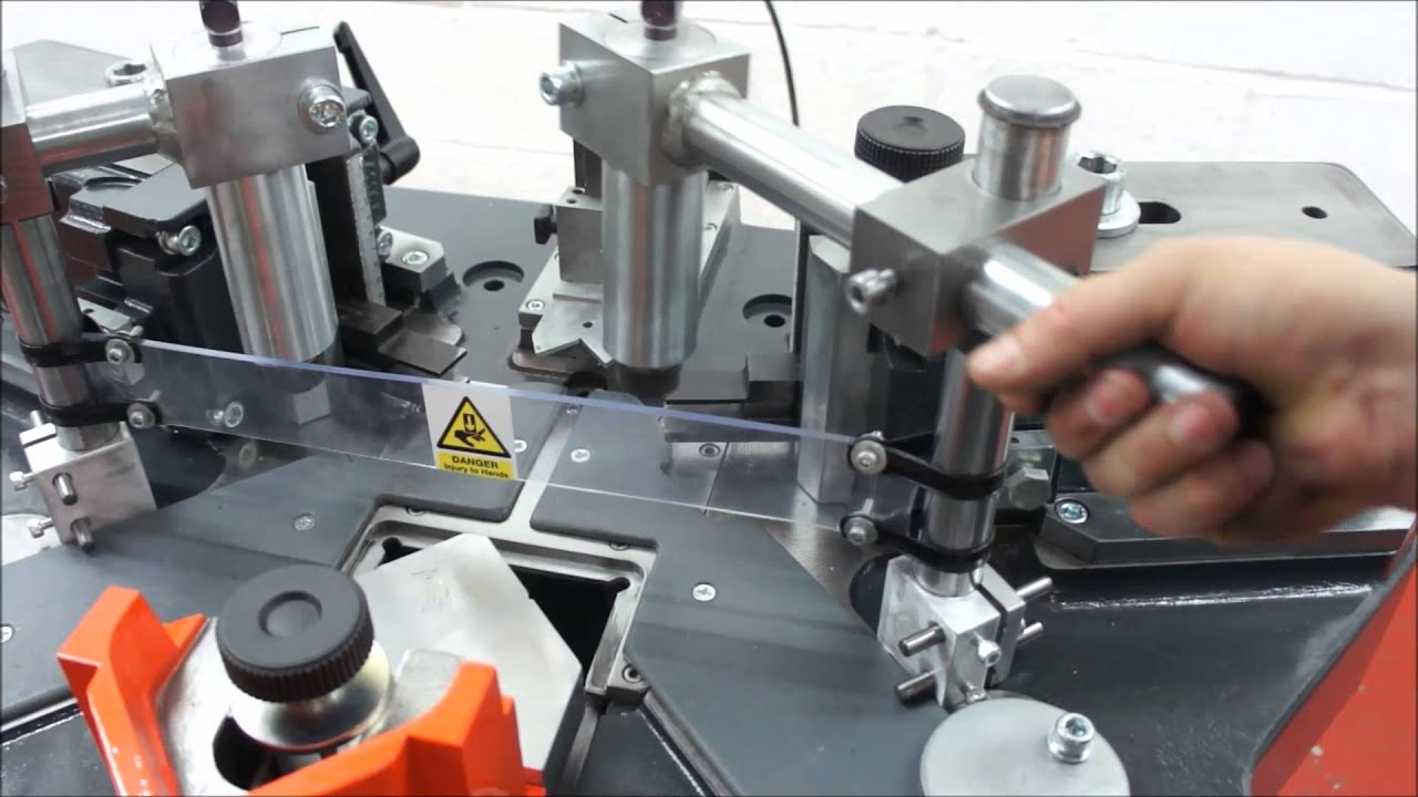 Elumatec EP 124 Crimper Shown Without the Arms - Window Machinery Search