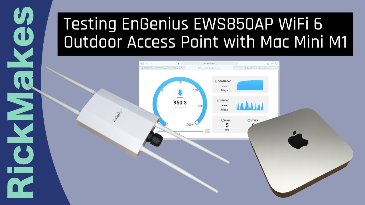 Testing EnGenius EWS850AP WiFi 6 Outdoor Access Point with Mac Mini M1