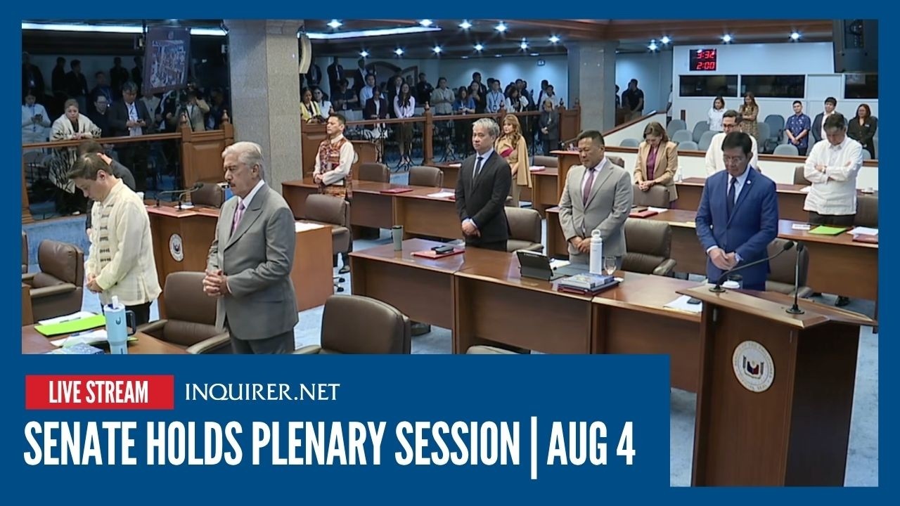 LIVE: Senate holds plenary session | Aug 4
