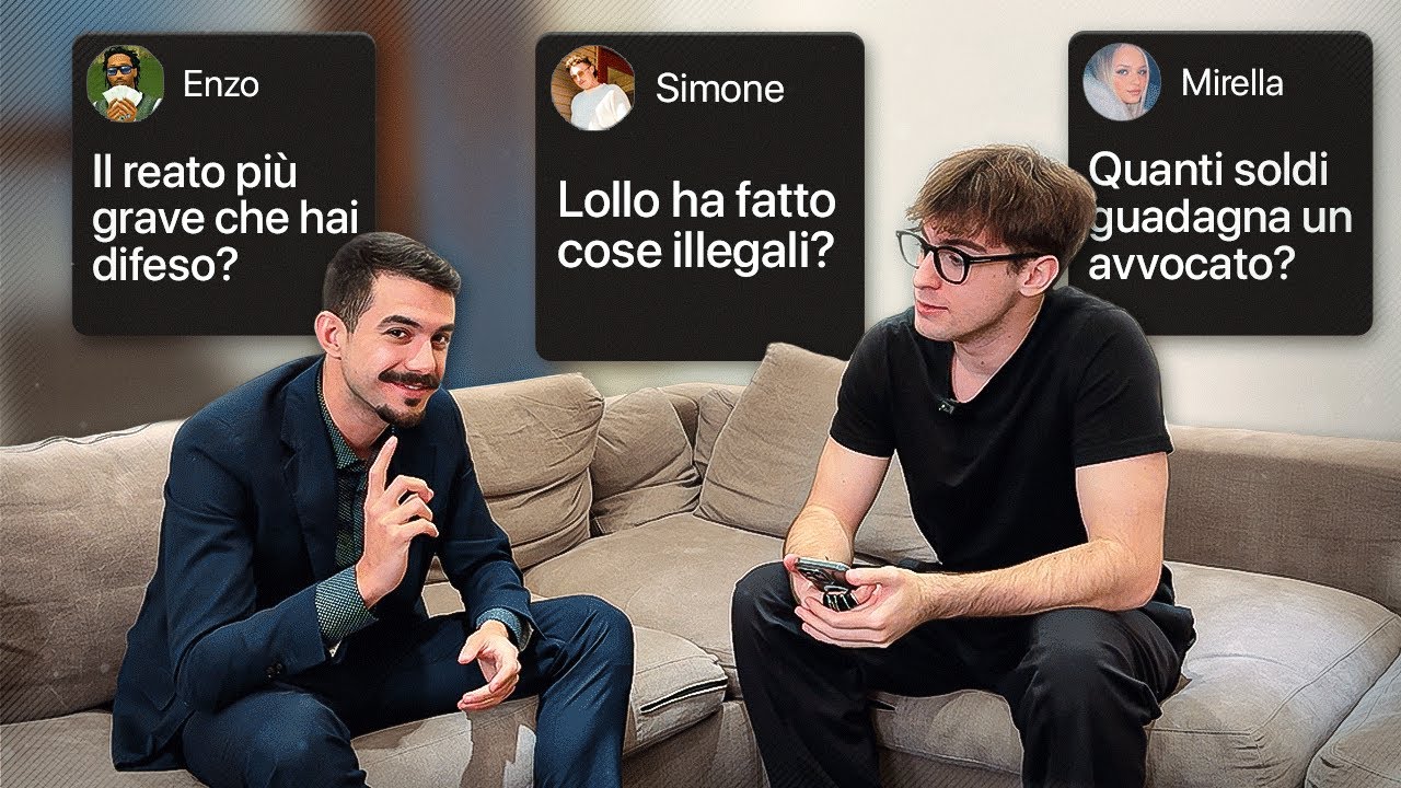 Rispondo alle vostre domande con il mio avvocato.