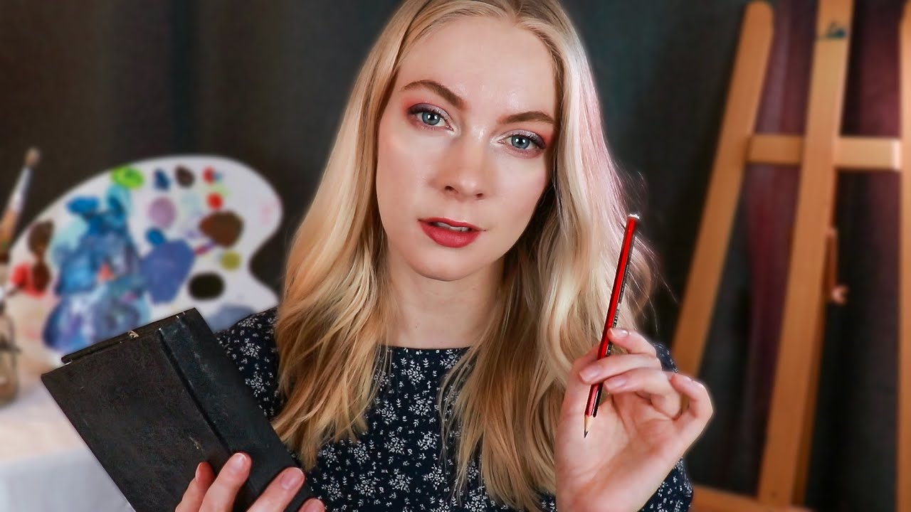 ASMR Artist Draws Your Portrait (Examining & Pencil Sketching You)