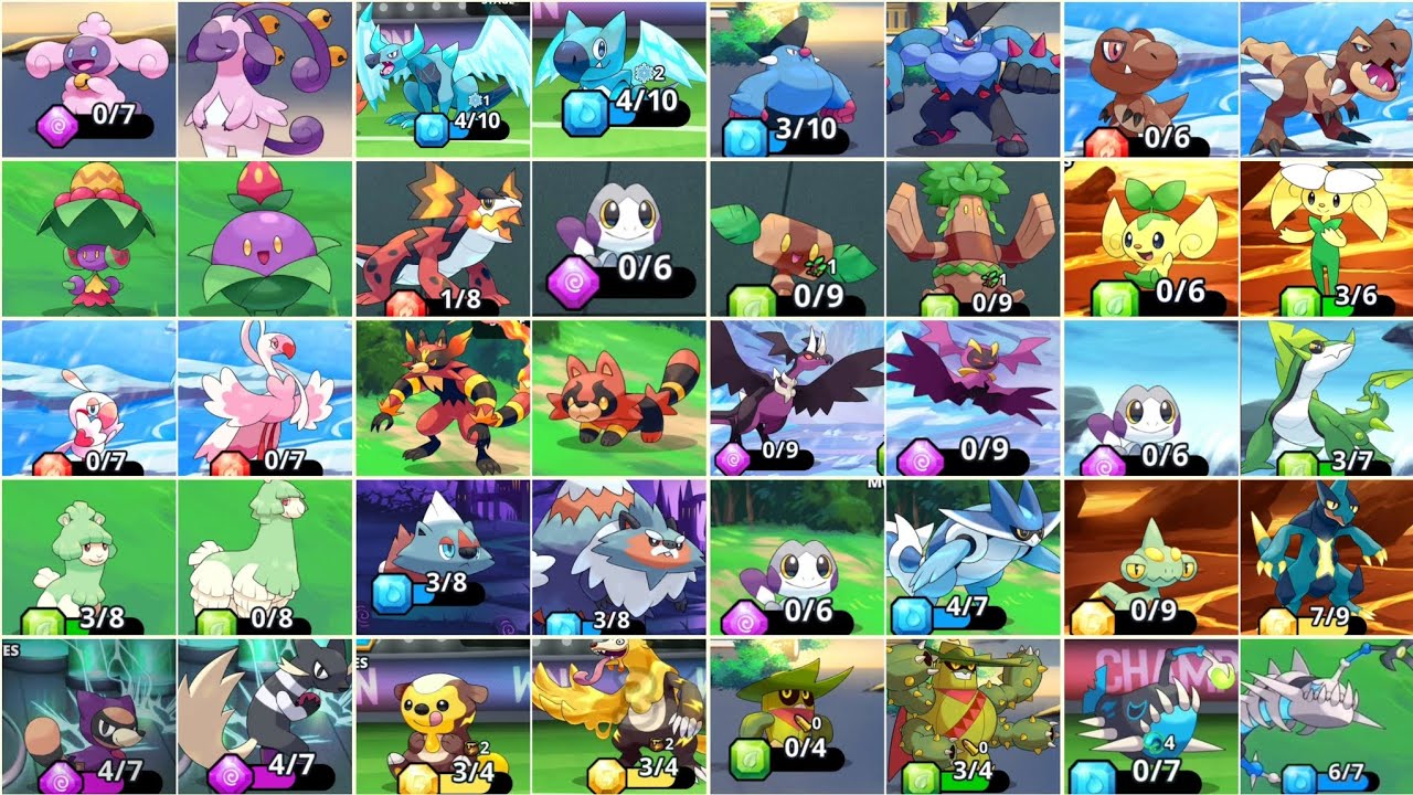 Evolution of all monsters appeared so far in Match Monsters plato app !!!
