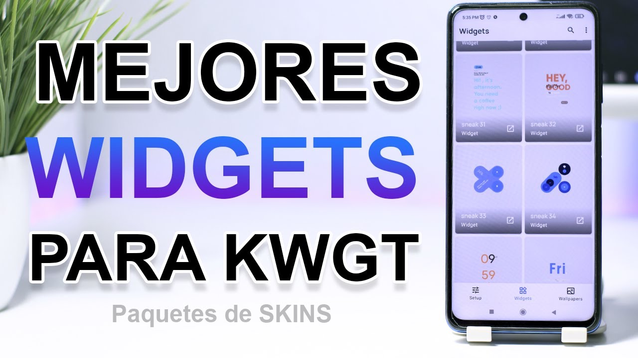 TOP 5 MEJORES PAQUETES DE WIDGETS PARA KWGT PRO EN ANDROID 2022 !