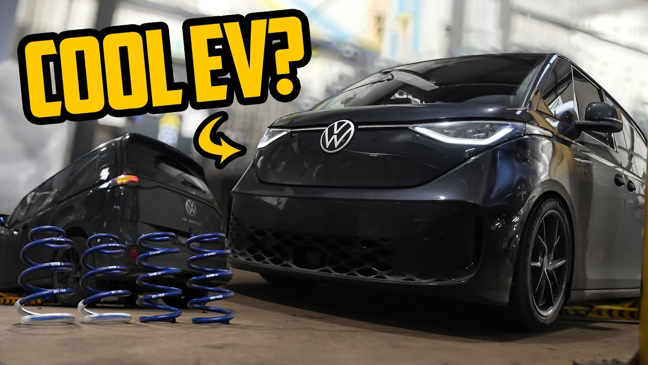 SUCH THING AS A COOL EV VAN? ⚡ LOWERED VW ID BUZZ! ⬇