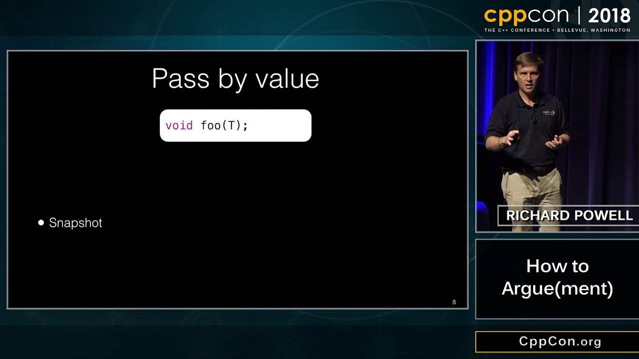 CppCon 2018: Richard Powell &ldquo;How to Argue(ment)