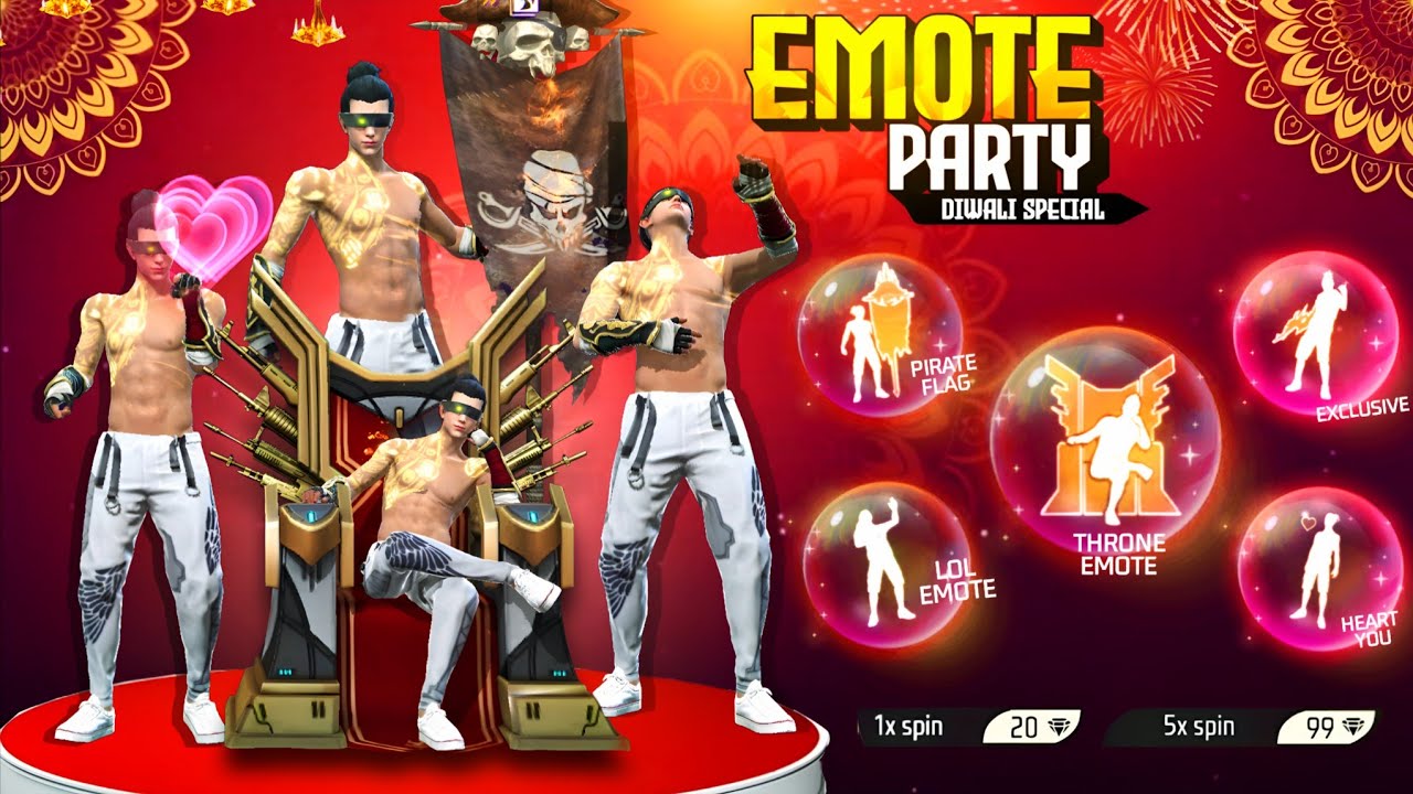 Lol Emote Return🔥 Free Fire | Emote Party Event 2025 | Free Fire Emote Party Event | FF New Event