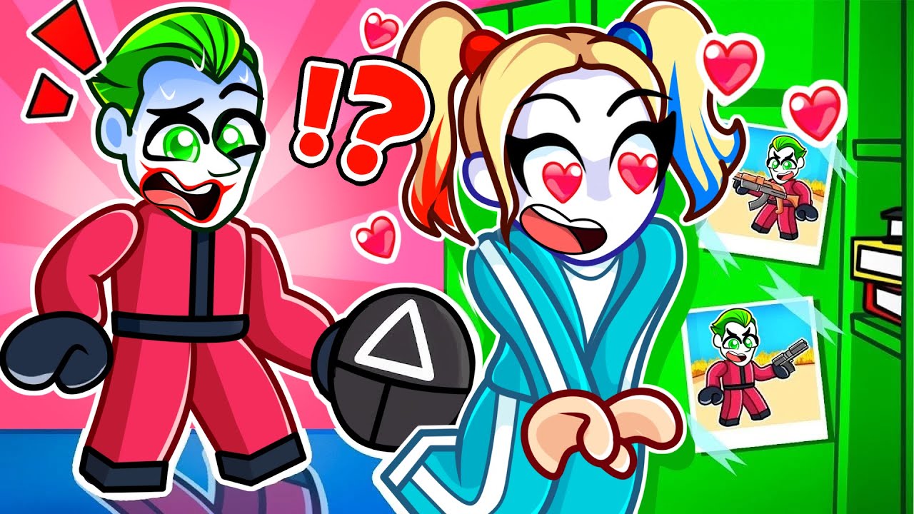 HARLEY QUINN PLAYER Fell in LOVE with JOKER GUARD in SQUID GAME in Roblox!