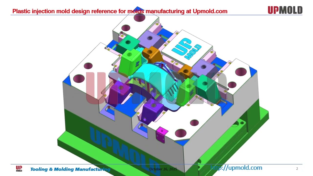 Plastic injection mold design reference for molds manufacturing at Upmold.com